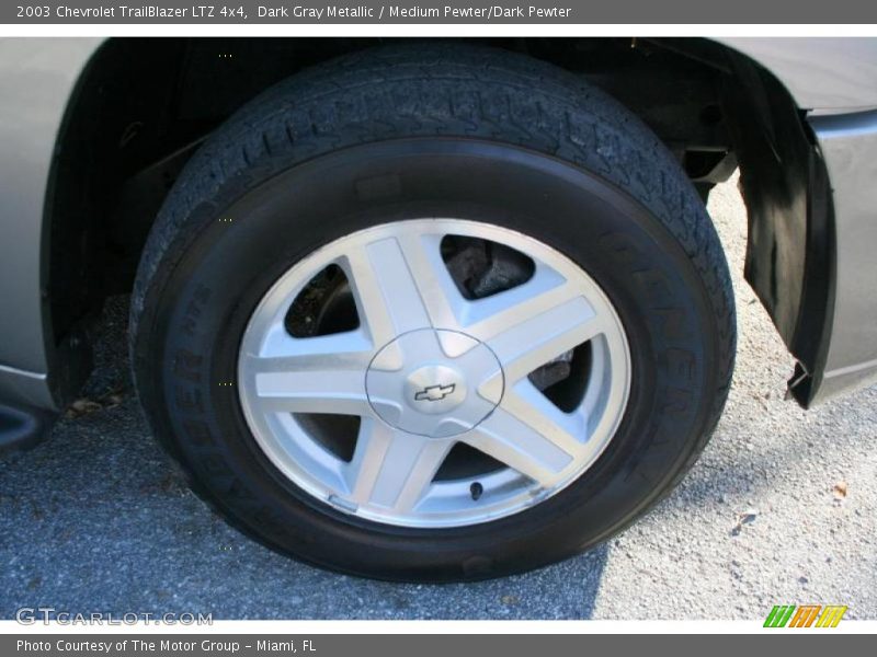 Dark Gray Metallic / Medium Pewter/Dark Pewter 2003 Chevrolet TrailBlazer LTZ 4x4