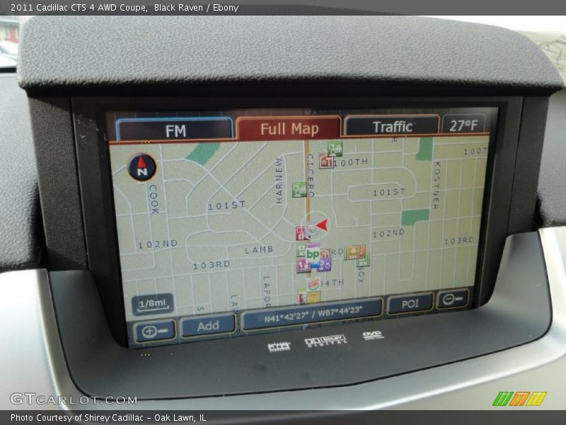 Navigation of 2011 CTS 4 AWD Coupe