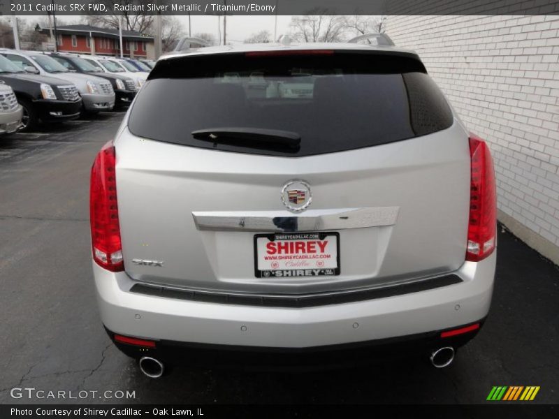 Radiant Silver Metallic / Titanium/Ebony 2011 Cadillac SRX FWD