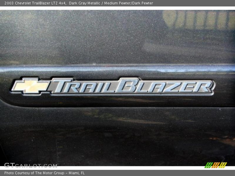 Dark Gray Metallic / Medium Pewter/Dark Pewter 2003 Chevrolet TrailBlazer LTZ 4x4