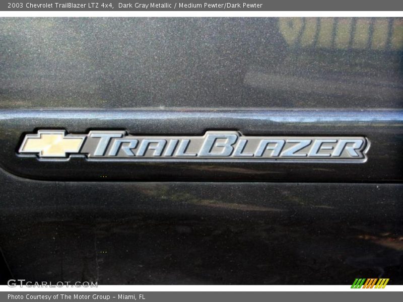 Dark Gray Metallic / Medium Pewter/Dark Pewter 2003 Chevrolet TrailBlazer LTZ 4x4