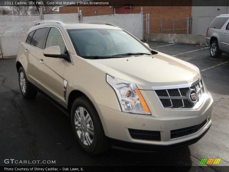 Gold Mist Metallic / Shale/Brownstone 2011 Cadillac SRX FWD