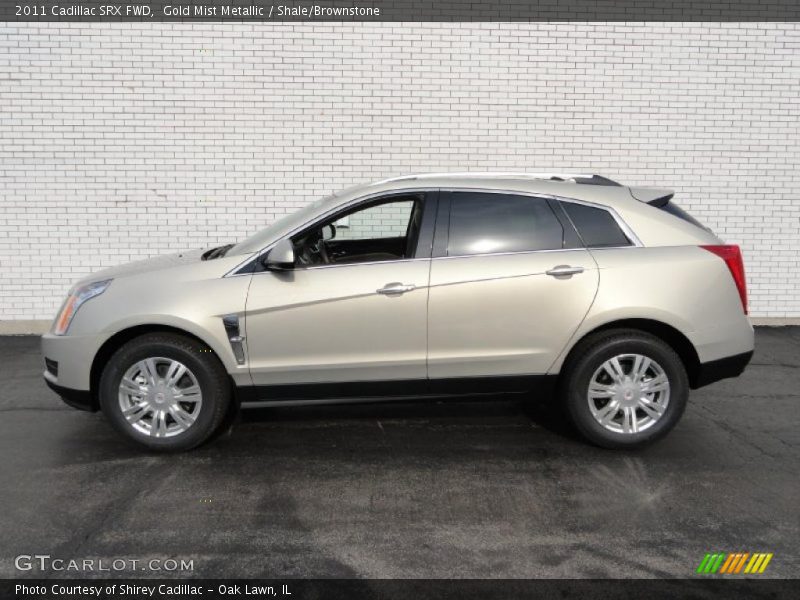 Gold Mist Metallic / Shale/Brownstone 2011 Cadillac SRX FWD