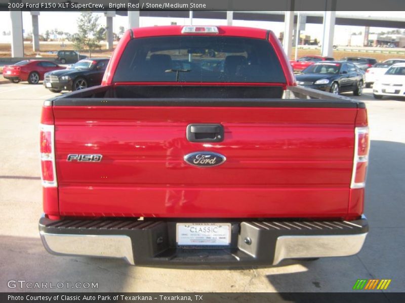 Bright Red / Stone/Medium Stone 2009 Ford F150 XLT SuperCrew