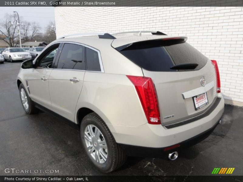 Gold Mist Metallic / Shale/Brownstone 2011 Cadillac SRX FWD