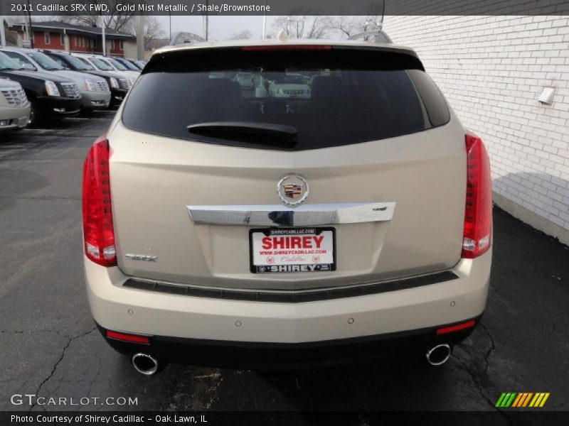 Gold Mist Metallic / Shale/Brownstone 2011 Cadillac SRX FWD