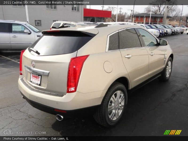 Gold Mist Metallic / Shale/Brownstone 2011 Cadillac SRX FWD