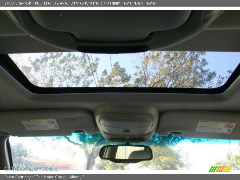 Dark Gray Metallic / Medium Pewter/Dark Pewter 2003 Chevrolet TrailBlazer LTZ 4x4
