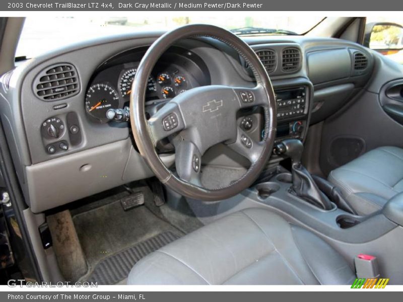 Dark Gray Metallic / Medium Pewter/Dark Pewter 2003 Chevrolet TrailBlazer LTZ 4x4