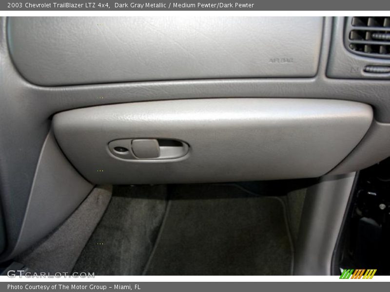 Dark Gray Metallic / Medium Pewter/Dark Pewter 2003 Chevrolet TrailBlazer LTZ 4x4