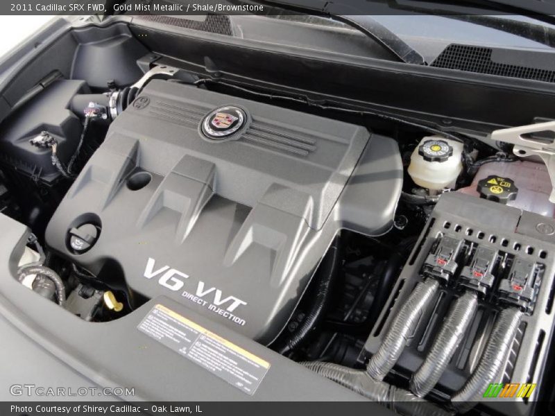 Gold Mist Metallic / Shale/Brownstone 2011 Cadillac SRX FWD