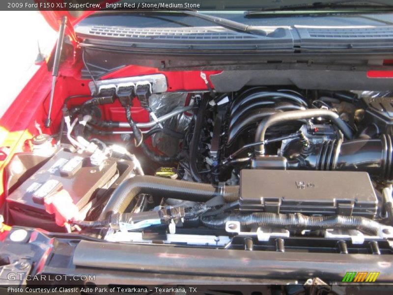Bright Red / Stone/Medium Stone 2009 Ford F150 XLT SuperCrew