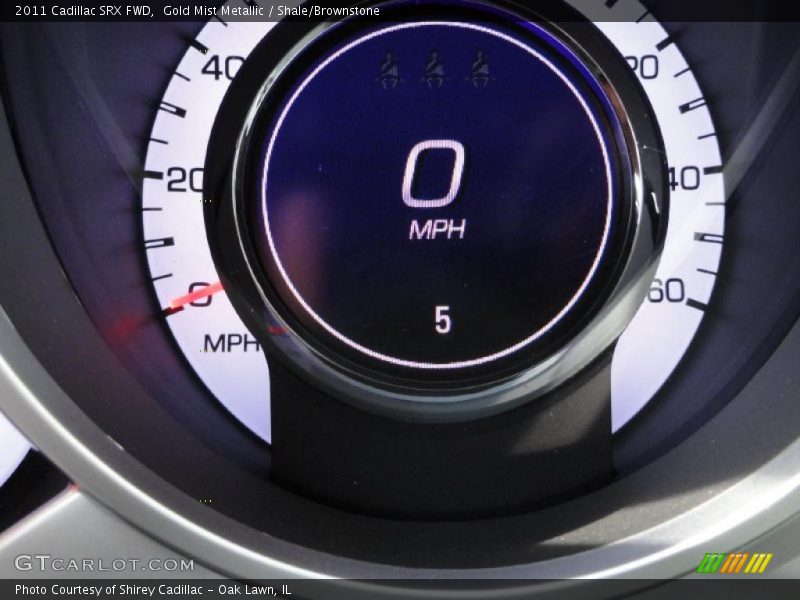 Gold Mist Metallic / Shale/Brownstone 2011 Cadillac SRX FWD