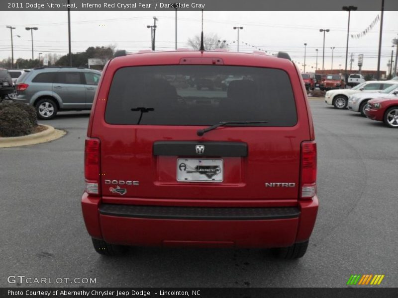 Inferno Red Crystal Pearl / Dark Slate Gray 2011 Dodge Nitro Heat