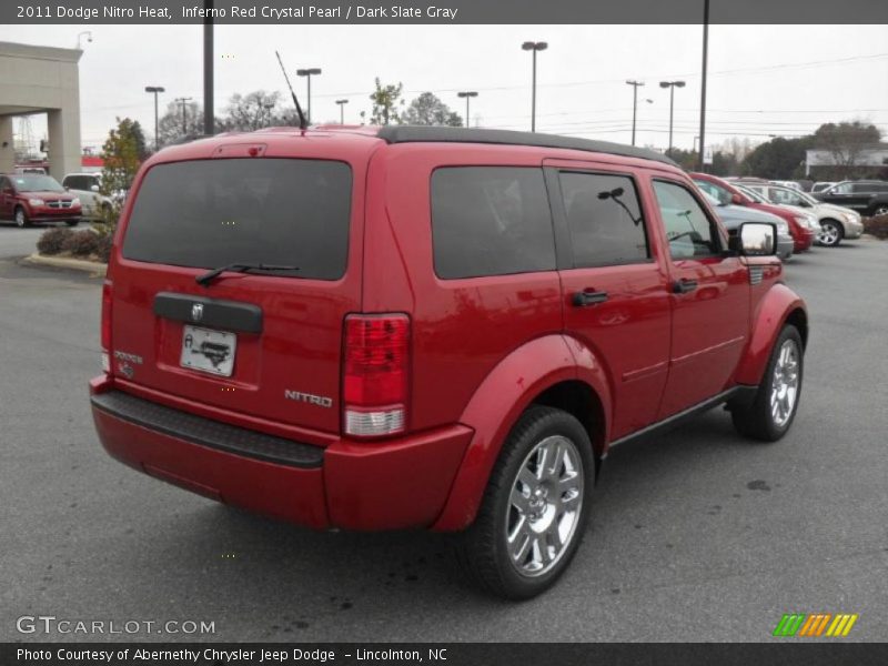 Inferno Red Crystal Pearl / Dark Slate Gray 2011 Dodge Nitro Heat