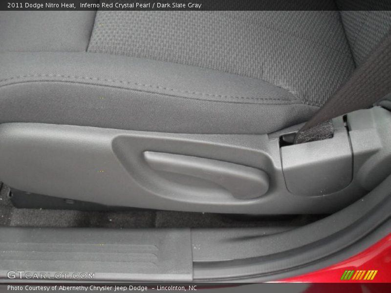 Inferno Red Crystal Pearl / Dark Slate Gray 2011 Dodge Nitro Heat