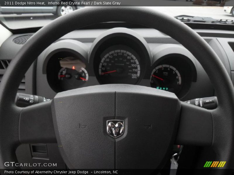 Inferno Red Crystal Pearl / Dark Slate Gray 2011 Dodge Nitro Heat
