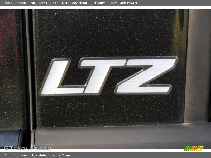 Dark Gray Metallic / Medium Pewter/Dark Pewter 2003 Chevrolet TrailBlazer LTZ 4x4
