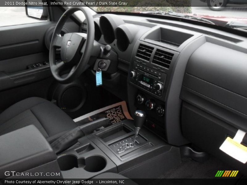 Inferno Red Crystal Pearl / Dark Slate Gray 2011 Dodge Nitro Heat