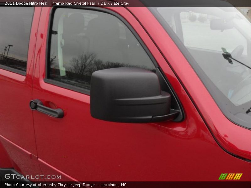 Inferno Red Crystal Pearl / Dark Slate Gray 2011 Dodge Nitro Heat