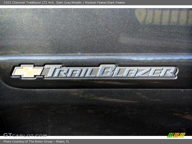 Dark Gray Metallic / Medium Pewter/Dark Pewter 2003 Chevrolet TrailBlazer LTZ 4x4