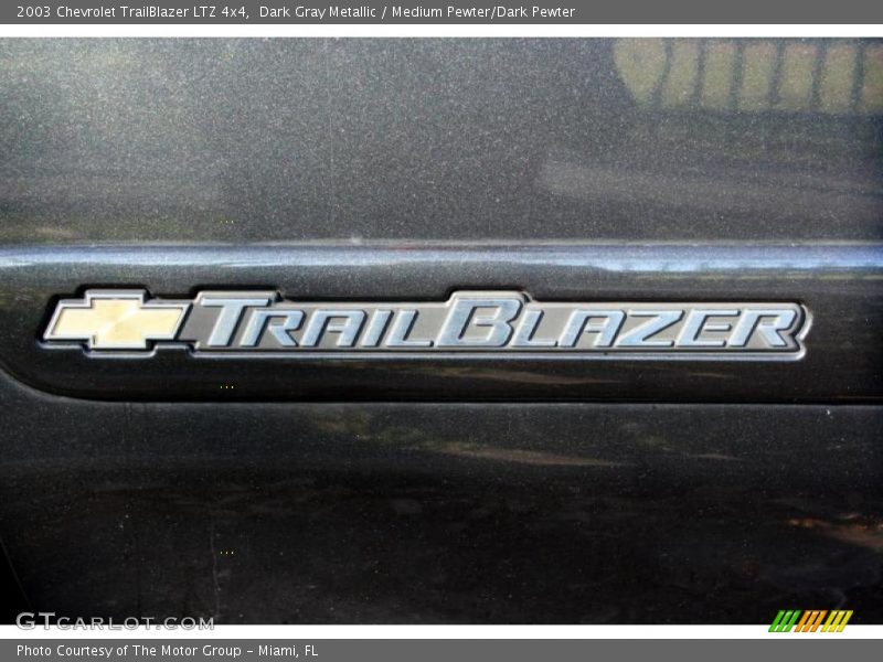 Dark Gray Metallic / Medium Pewter/Dark Pewter 2003 Chevrolet TrailBlazer LTZ 4x4