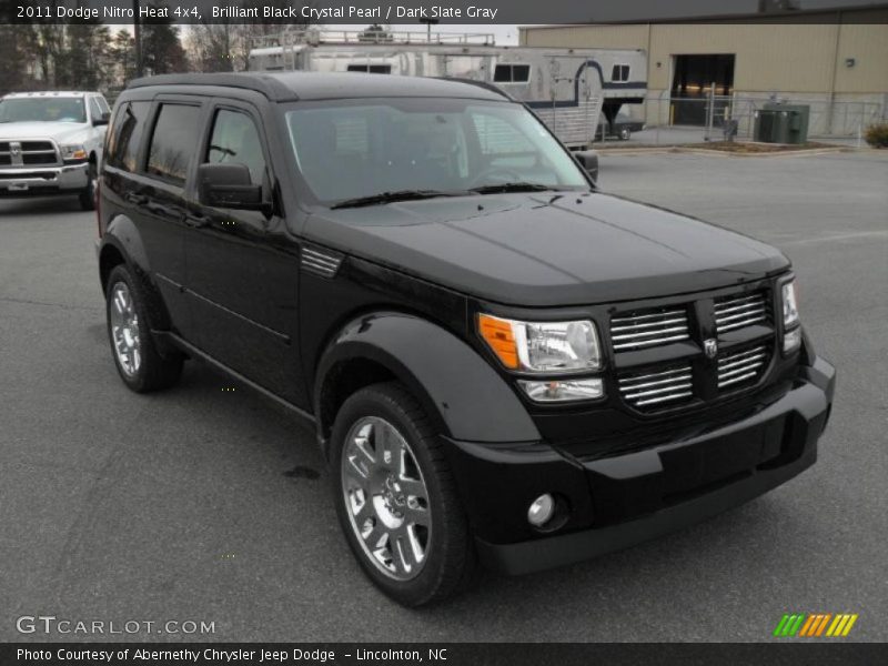 Brilliant Black Crystal Pearl / Dark Slate Gray 2011 Dodge Nitro Heat 4x4