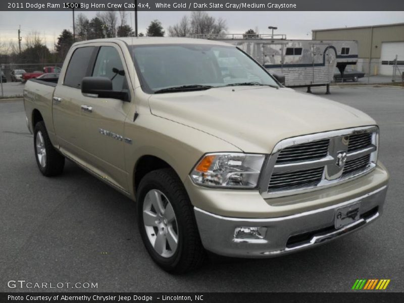 White Gold / Dark Slate Gray/Medium Graystone 2011 Dodge Ram 1500 Big Horn Crew Cab 4x4