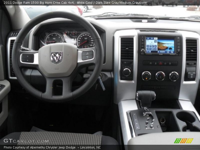 White Gold / Dark Slate Gray/Medium Graystone 2011 Dodge Ram 1500 Big Horn Crew Cab 4x4