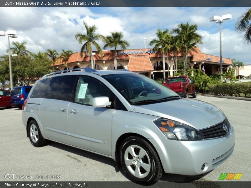 Silver Mist Metallic / Gray 2007 Nissan Quest 3.5 S