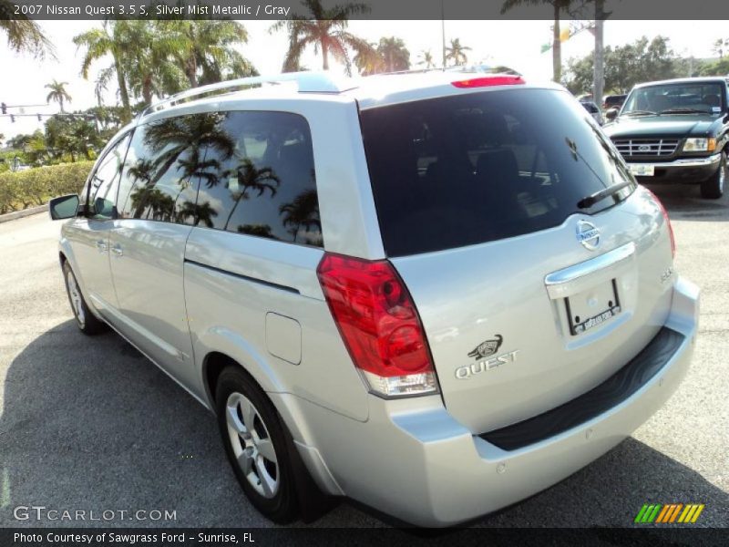 Silver Mist Metallic / Gray 2007 Nissan Quest 3.5 S