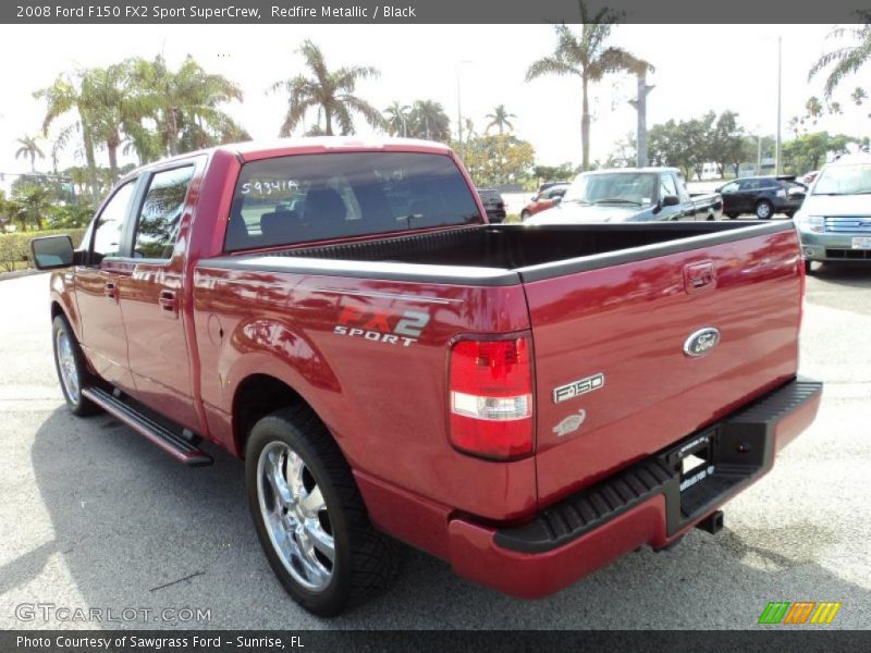 Redfire Metallic / Black 2008 Ford F150 FX2 Sport SuperCrew