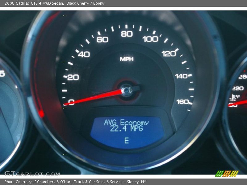 Black Cherry / Ebony 2008 Cadillac CTS 4 AWD Sedan
