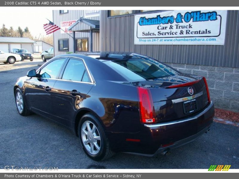 Black Cherry / Ebony 2008 Cadillac CTS 4 AWD Sedan