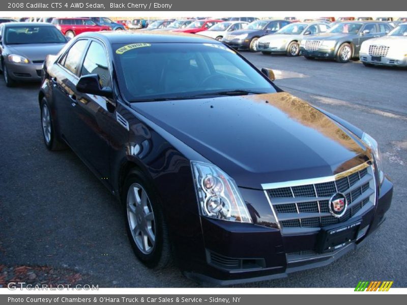 Black Cherry / Ebony 2008 Cadillac CTS 4 AWD Sedan