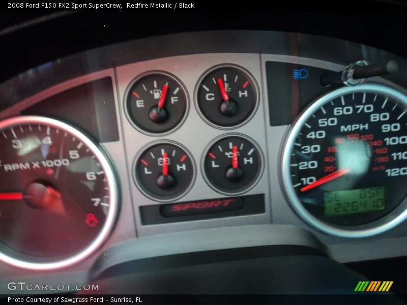 Redfire Metallic / Black 2008 Ford F150 FX2 Sport SuperCrew