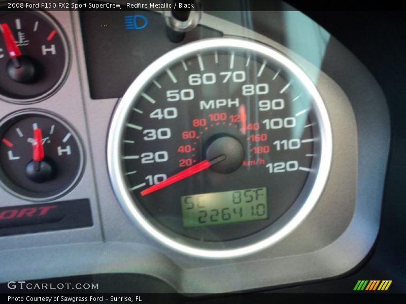 Redfire Metallic / Black 2008 Ford F150 FX2 Sport SuperCrew