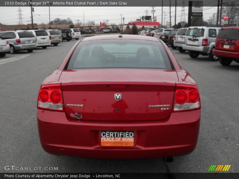 Inferno Red Crystal Pearl / Dark Slate Gray 2010 Dodge Charger SXT