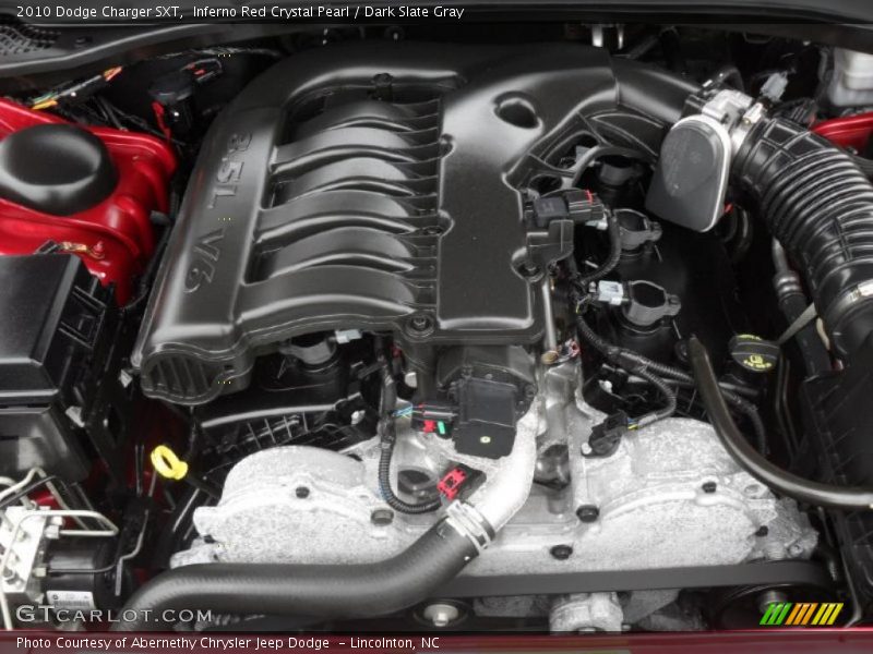 Inferno Red Crystal Pearl / Dark Slate Gray 2010 Dodge Charger SXT