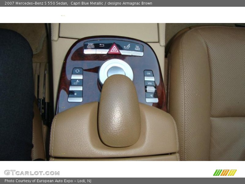 Capri Blue Metallic / designo Armagnac Brown 2007 Mercedes-Benz S 550 Sedan