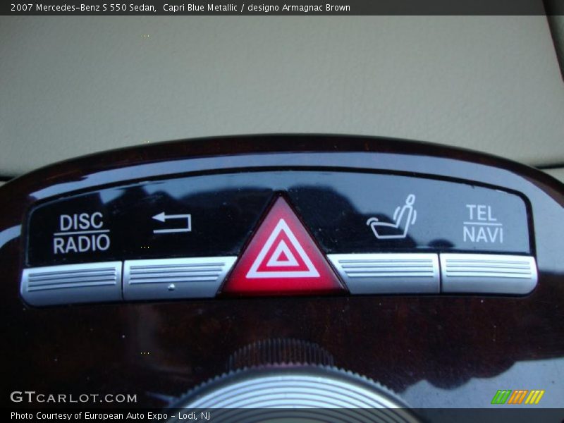 Capri Blue Metallic / designo Armagnac Brown 2007 Mercedes-Benz S 550 Sedan