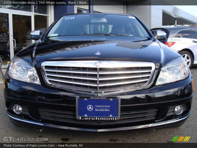 Black / Black 2008 Mercedes-Benz C 300 4Matic Luxury