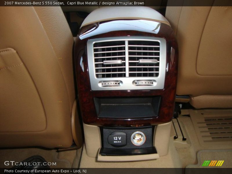 Capri Blue Metallic / designo Armagnac Brown 2007 Mercedes-Benz S 550 Sedan