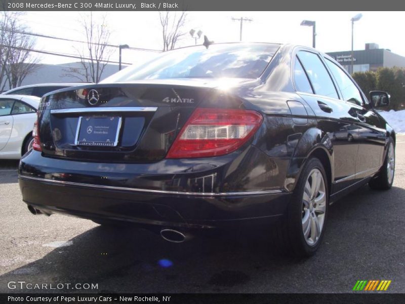 Black / Black 2008 Mercedes-Benz C 300 4Matic Luxury