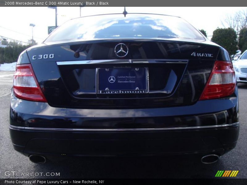 Black / Black 2008 Mercedes-Benz C 300 4Matic Luxury