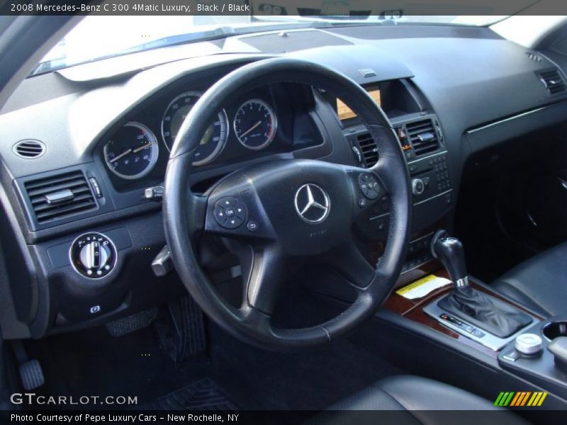 Black / Black 2008 Mercedes-Benz C 300 4Matic Luxury