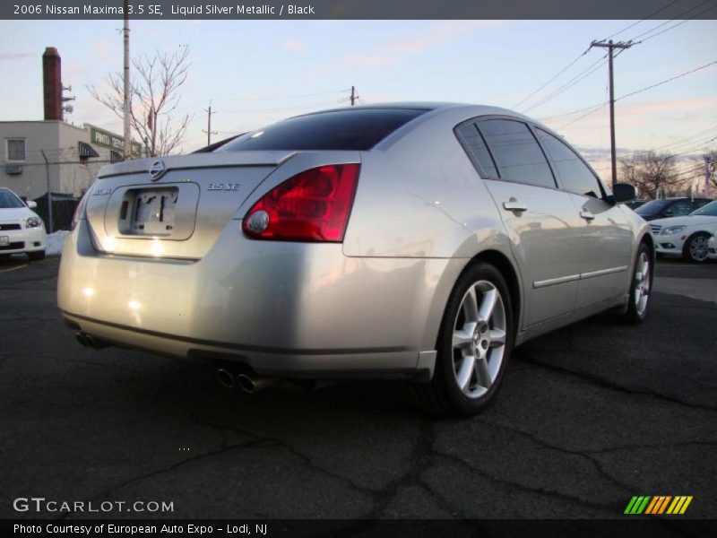 Liquid Silver Metallic / Black 2006 Nissan Maxima 3.5 SE