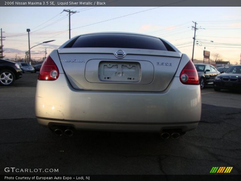 Liquid Silver Metallic / Black 2006 Nissan Maxima 3.5 SE