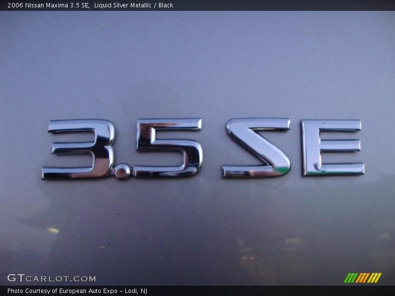 Liquid Silver Metallic / Black 2006 Nissan Maxima 3.5 SE
