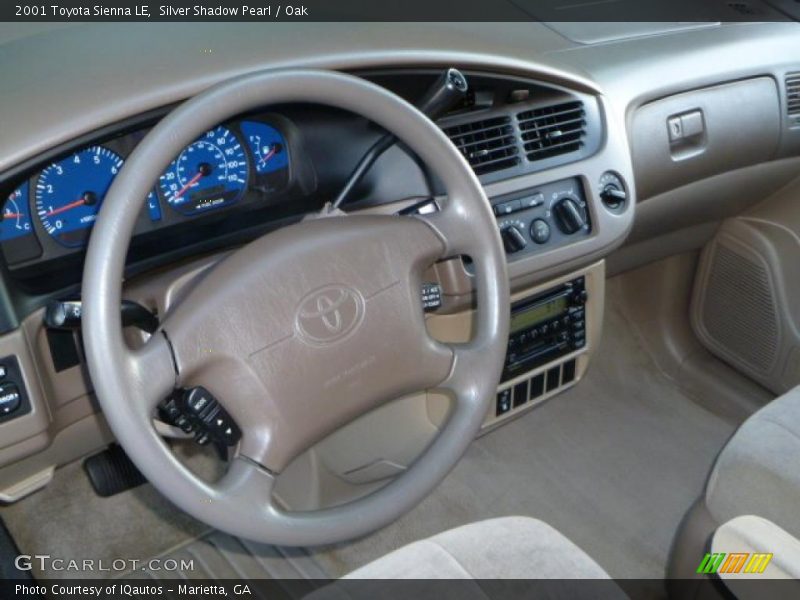 Silver Shadow Pearl / Oak 2001 Toyota Sienna LE
